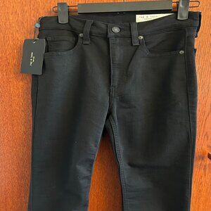 NWT Rag & Bone High Rise Black Jeans, size 25